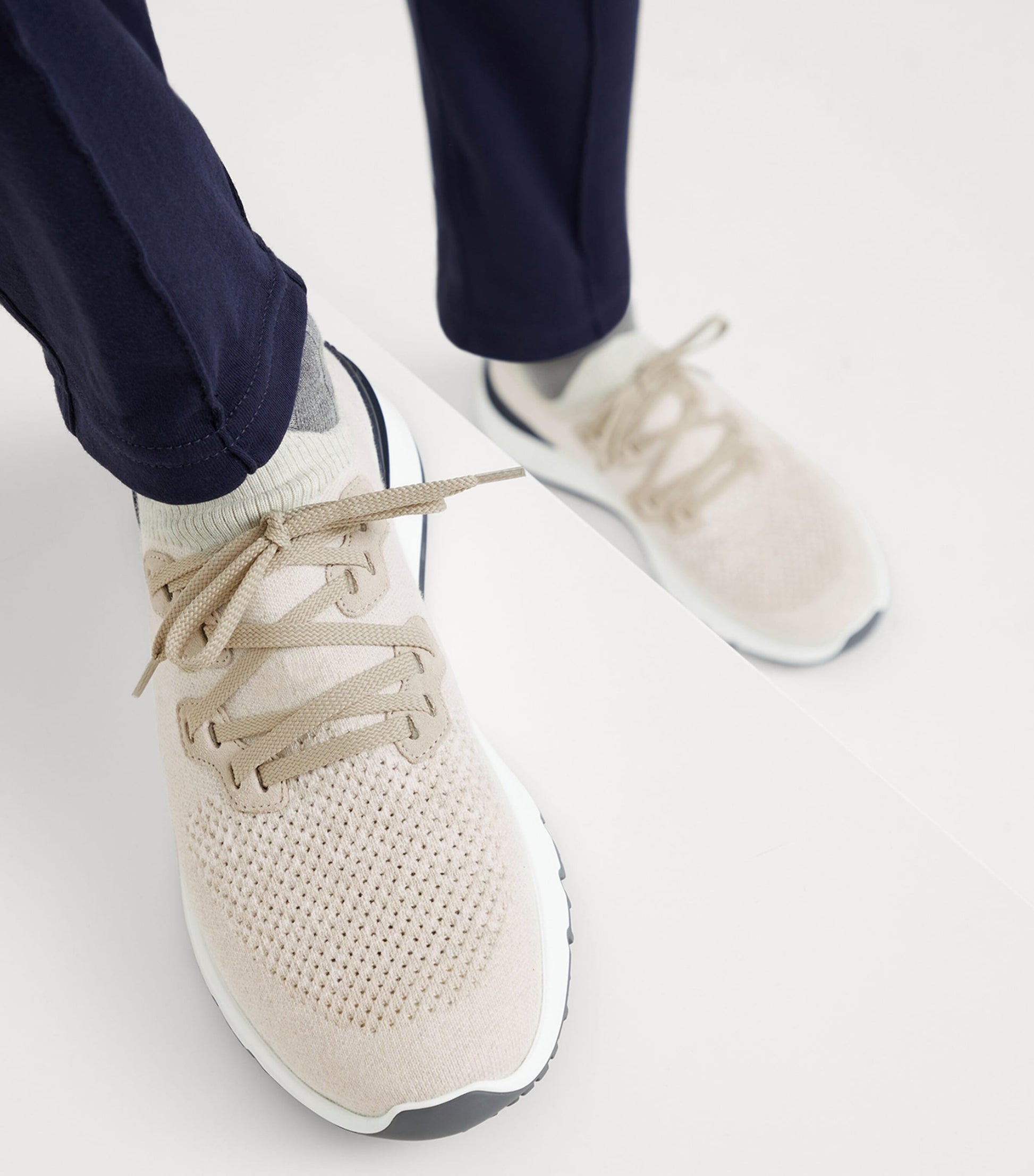 Brunello Cucinelli Knitted Low-Top Sneakers