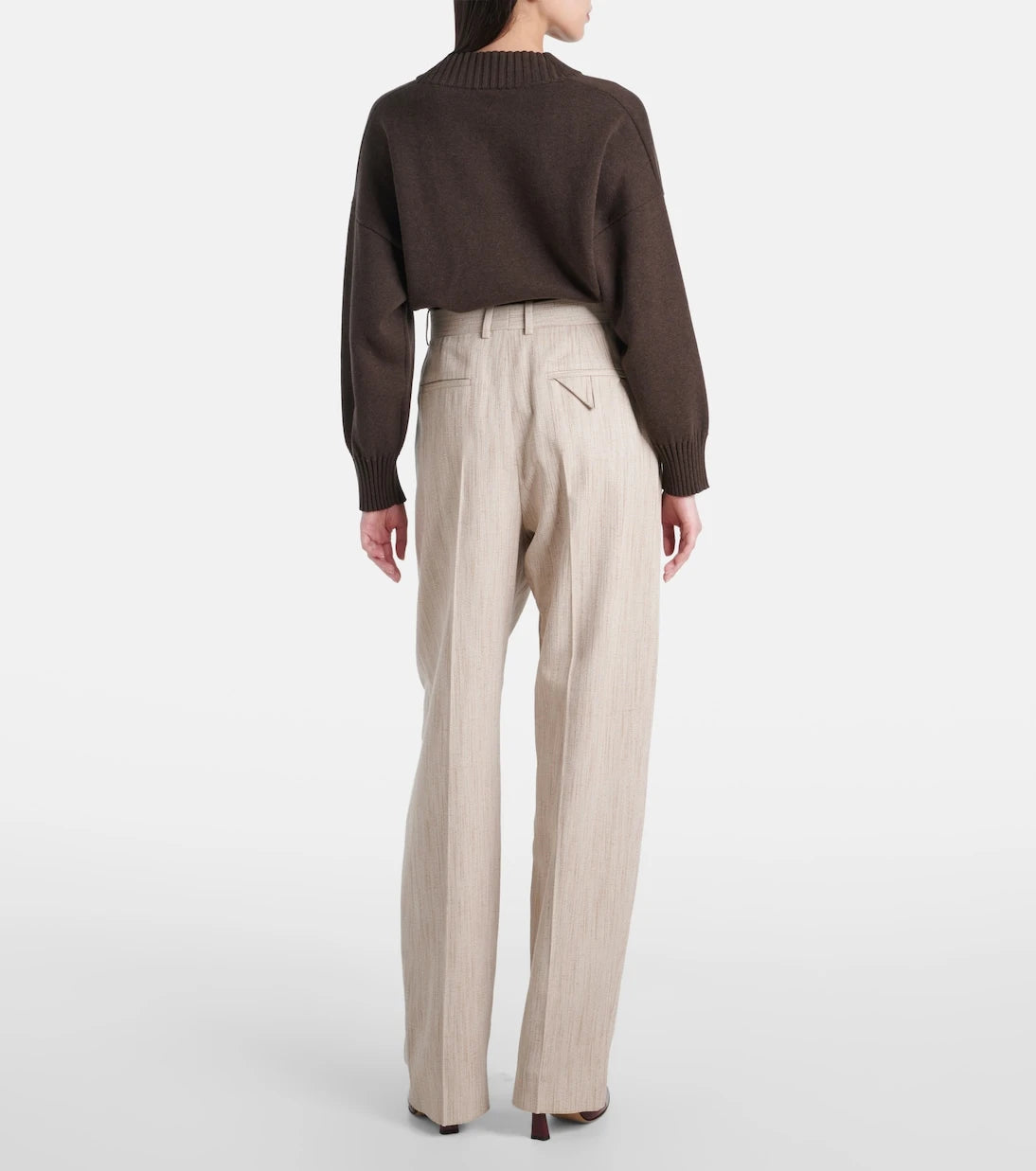 Bottega Veneta - High-rise tapered pants