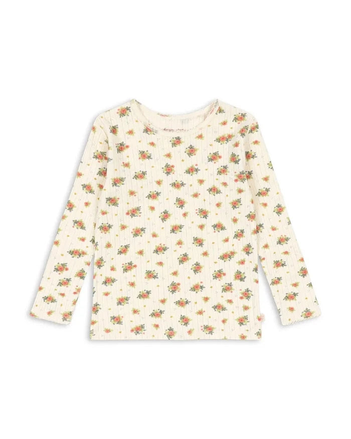 Konges Sløjd uzun kollu çocuk pamuk bluz MINNIE BLOUSE GOTS