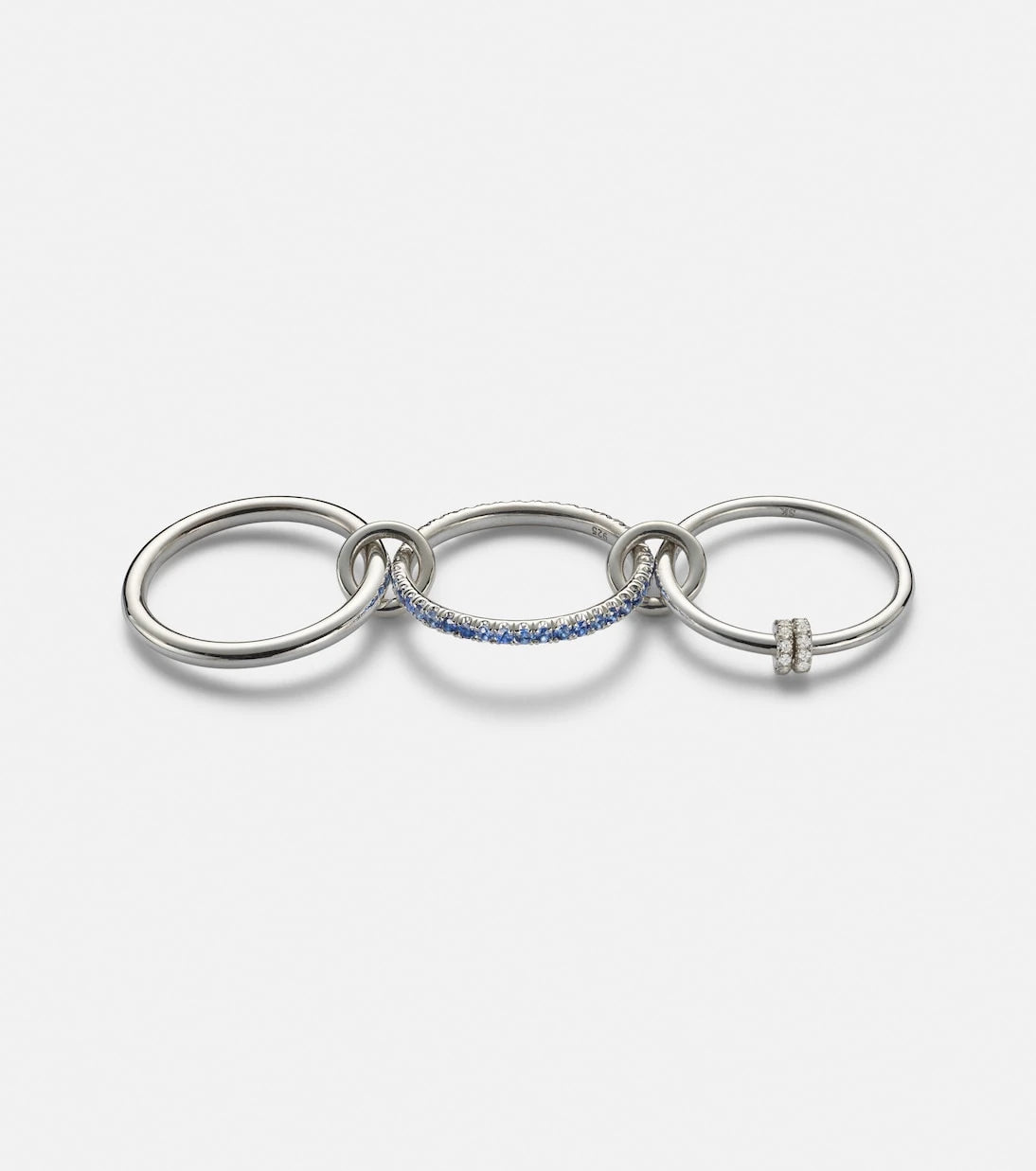 Spinelli Kilcollin - Raneth sterling silver ring with sapphires and diamonds