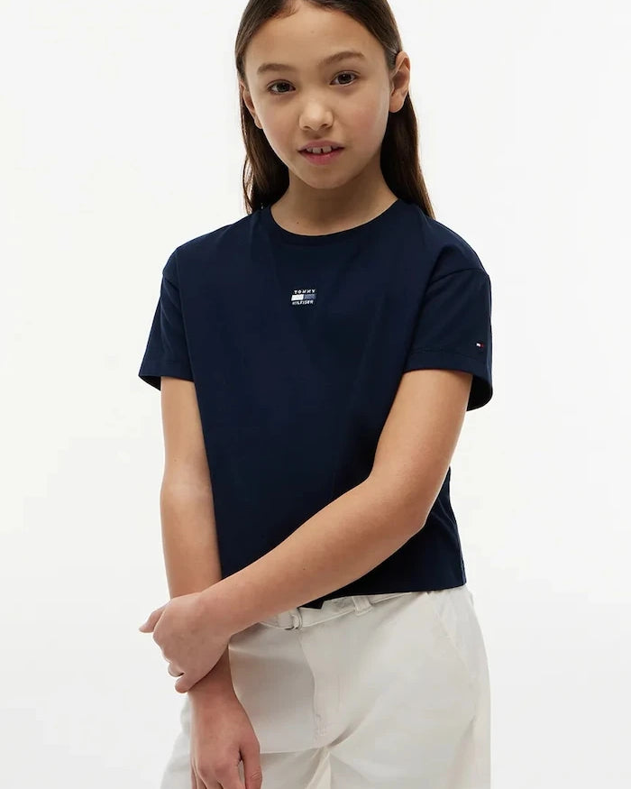 Çocuklar için pamuklu Tommy Hilfiger tişört