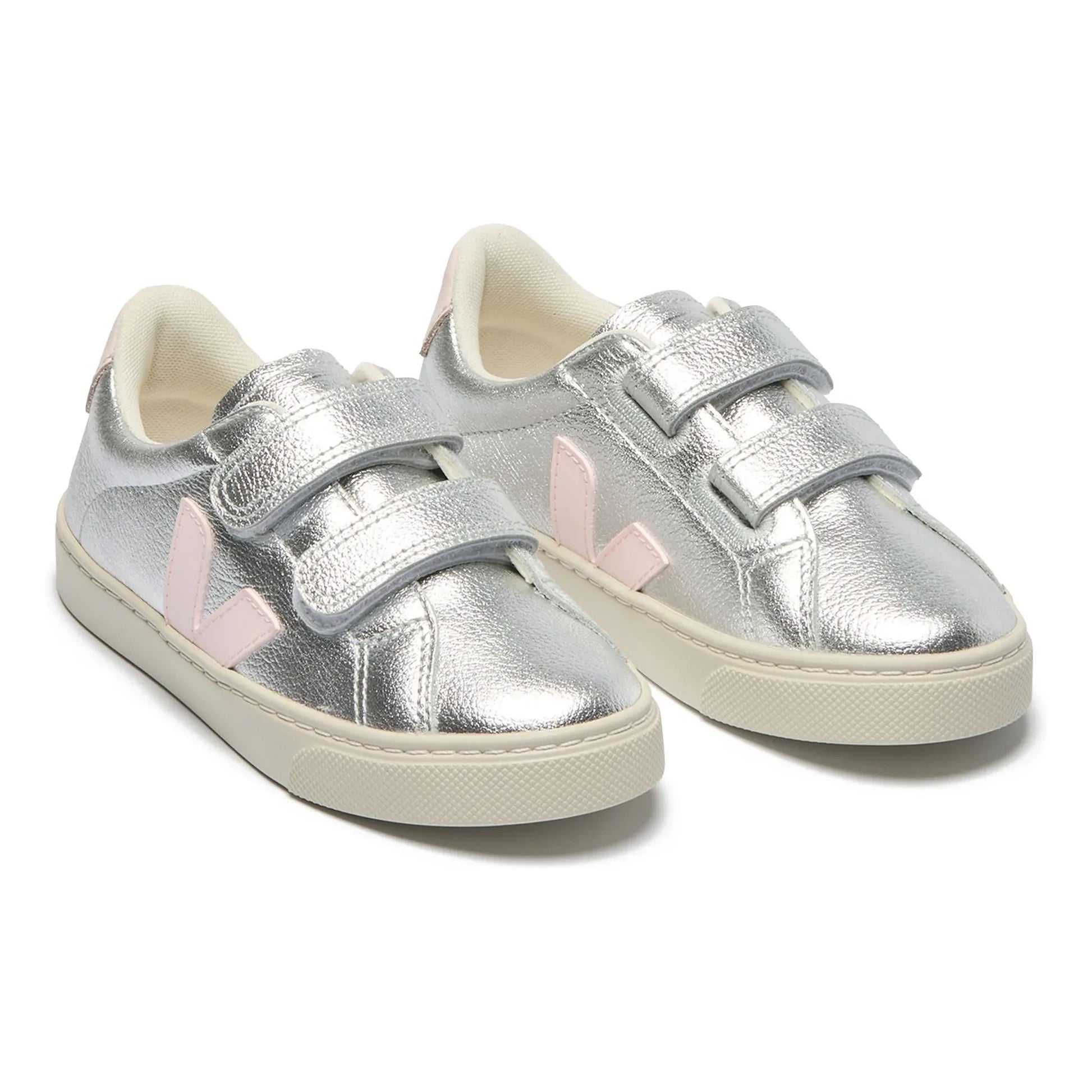 Veja - Esplar Leather Scratch Sneakers  | Silver