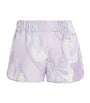 Purple Silk Orchidee Shorts