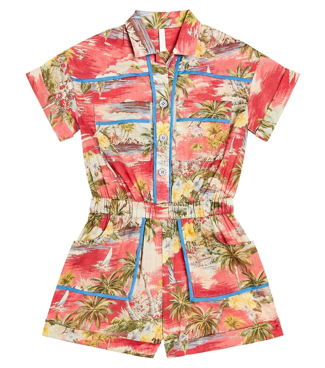 Zimmermann Kids - Alight printed cotton playsuit