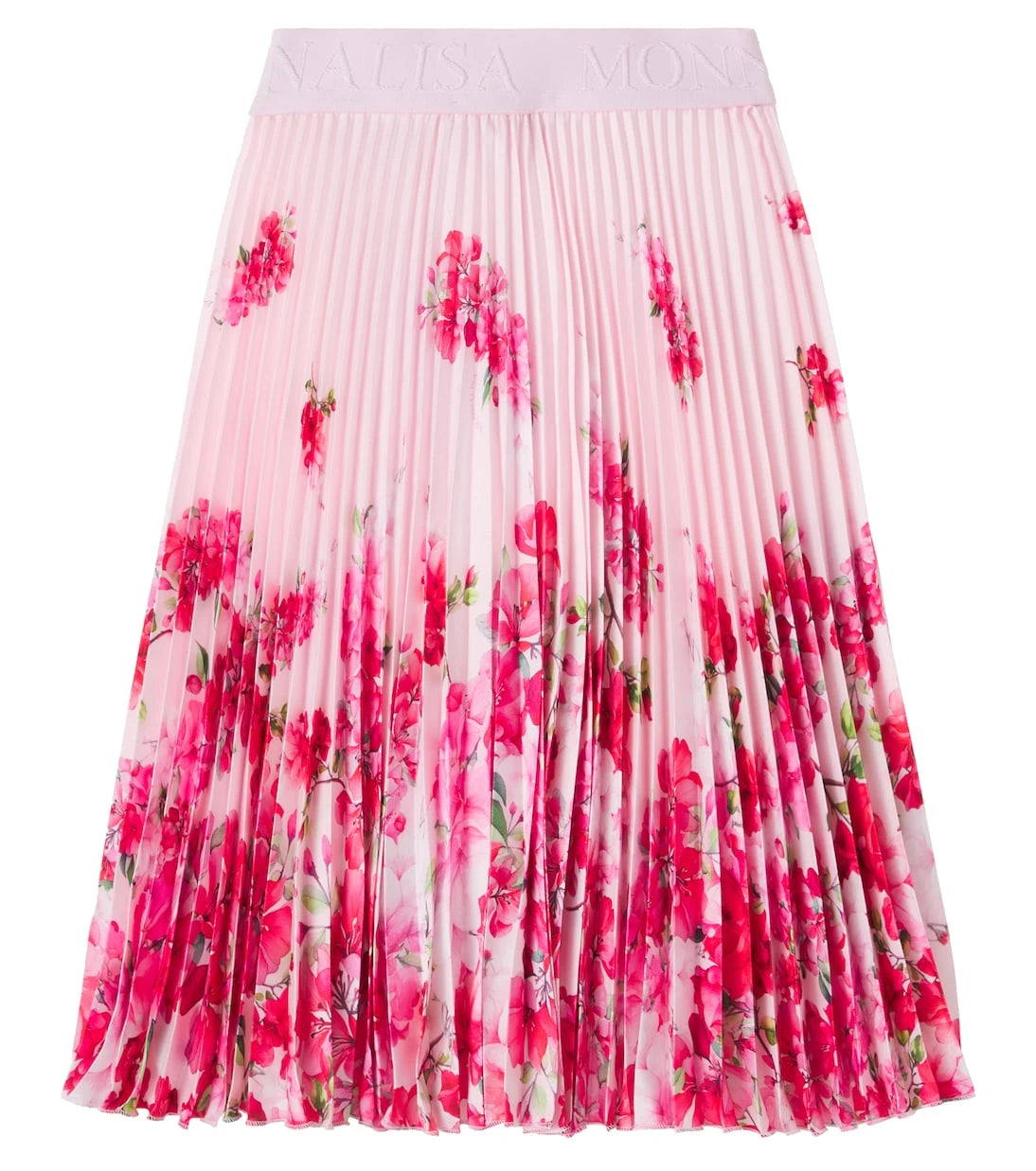 Monnalisa - Soleil floral plissé skirt