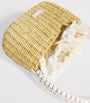 Muun Beige Straw Kate Shoulder Bag
