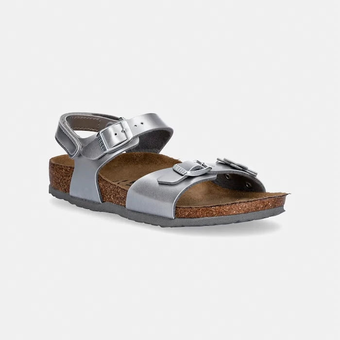 Birkenstock сандали за деца кожа Rio AS Kids Flowers