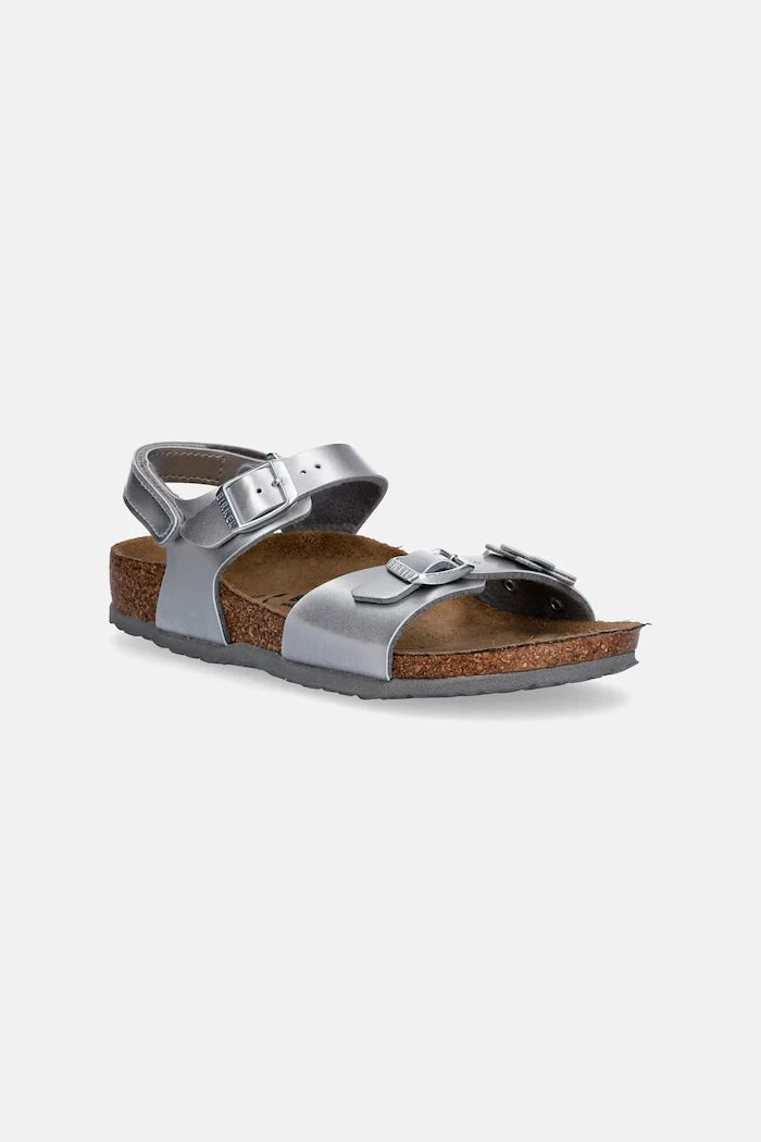 Birkenstock сандали за деца кожа Rio AS Kids Flowers
