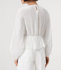 AllSaints White Gathered Melani Blouse