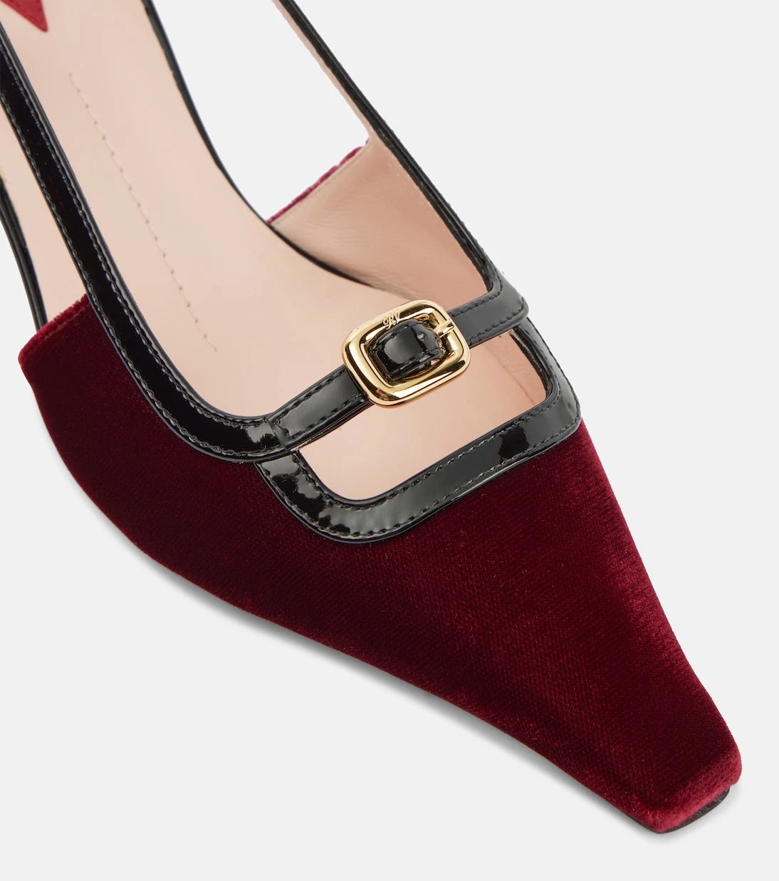 Roger Vivier - حذاء "فيف كانار 55" المخملي بكعب خلفي