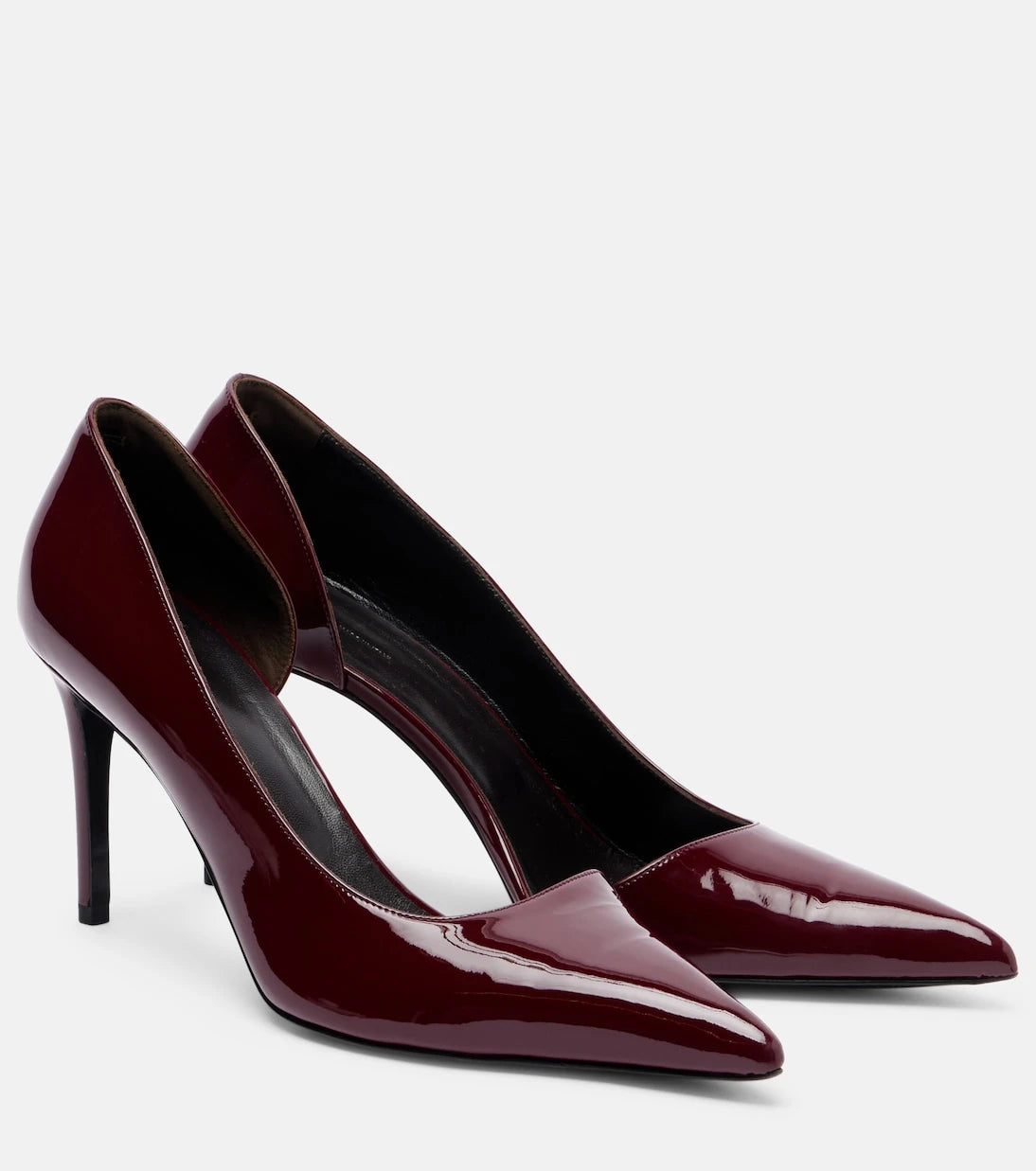 Khaite - Jett D'Orsay 85 patent leather pumps