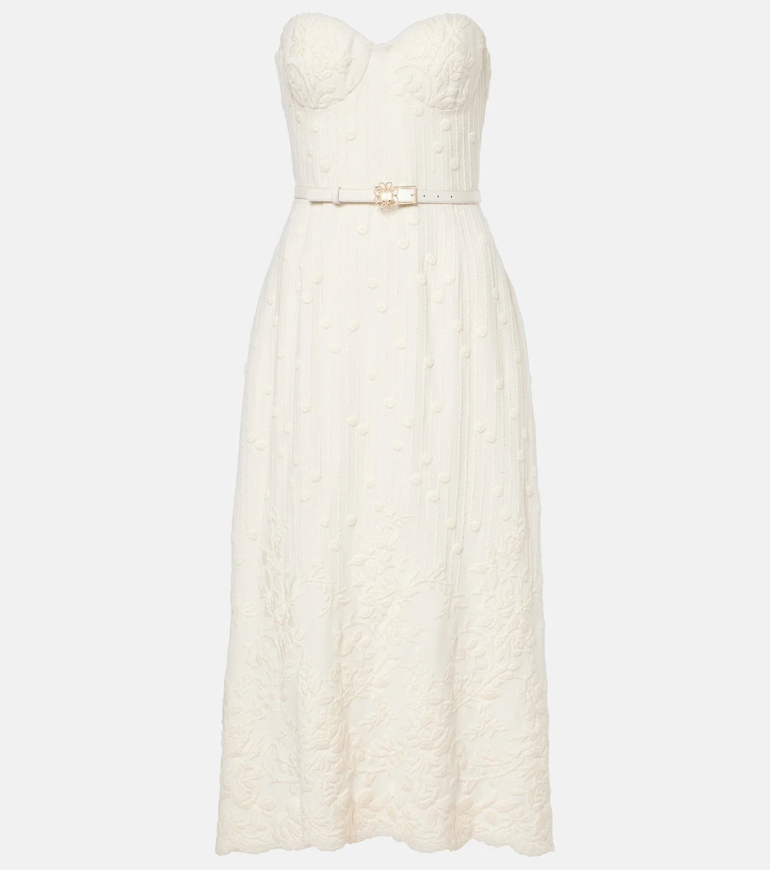 Elie Saab - Embroidered cady midi dress