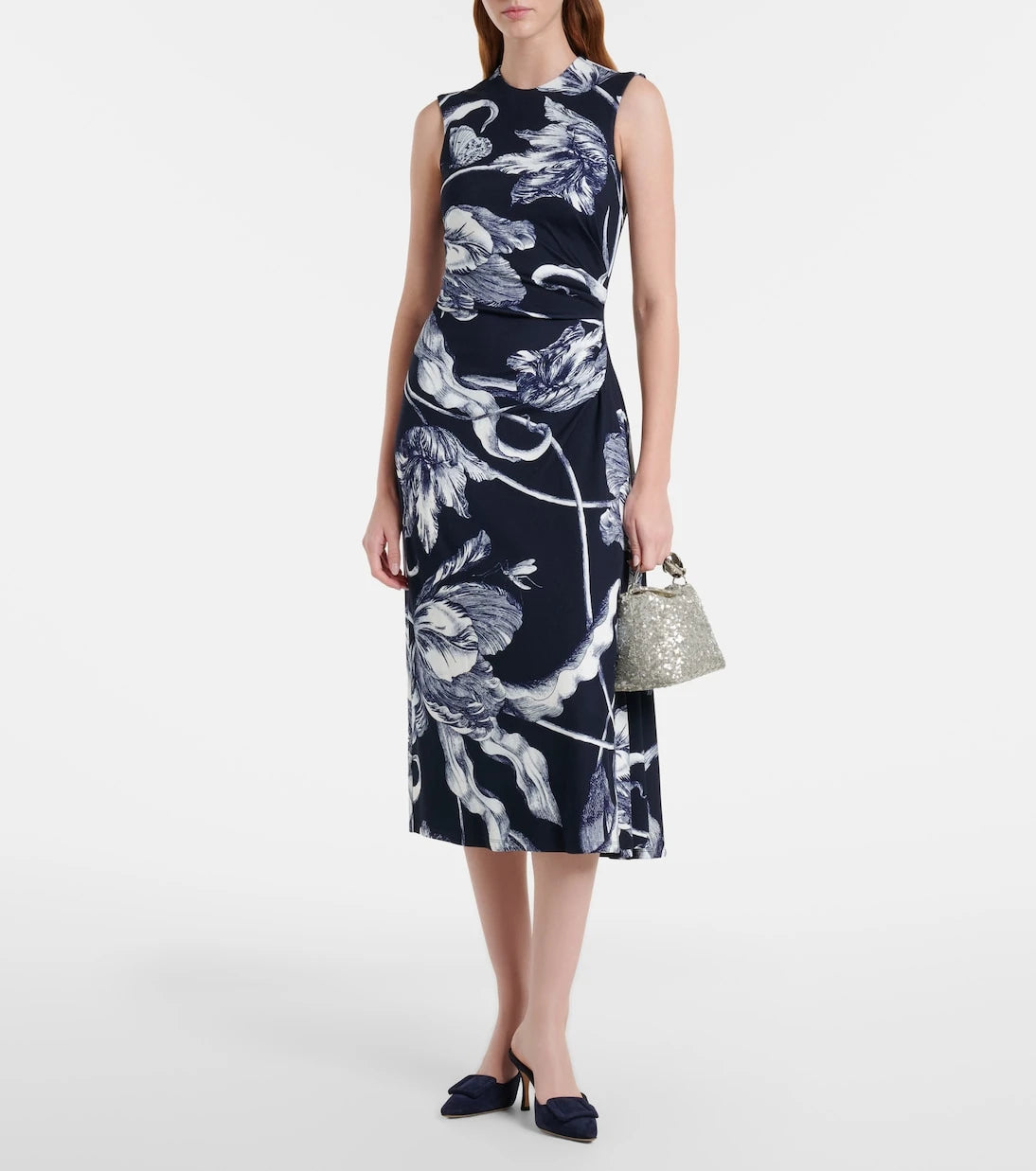 Erdem - Bloom Mini sequined top-handle bag
