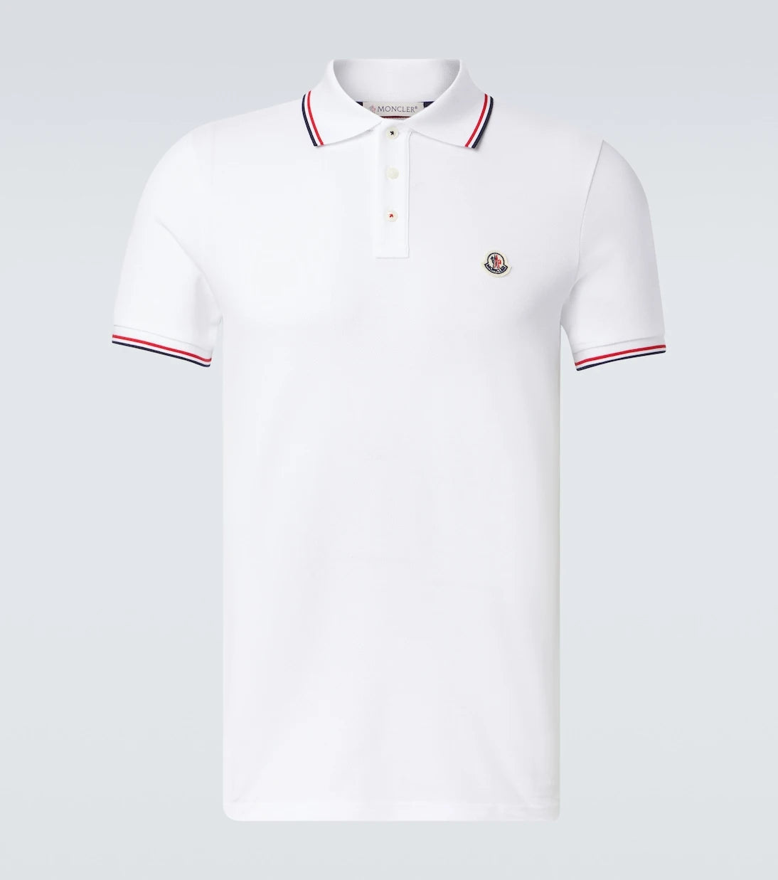 Moncler - Permanent cotton jersey polo shirt