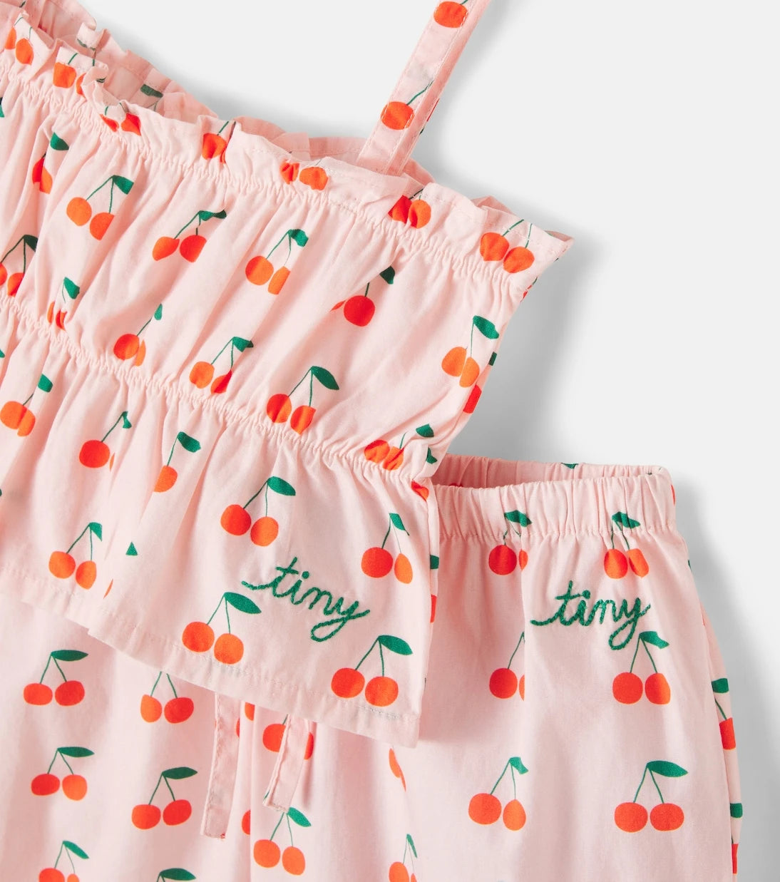 Tinycottons - Cherries cotton top and pants set