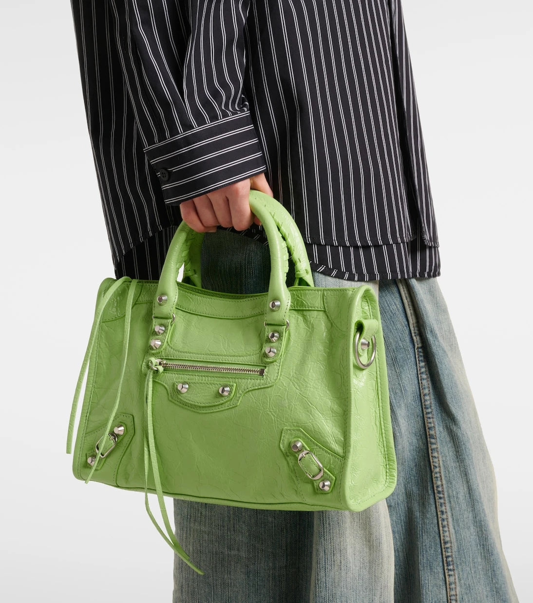 Balenciaga - حقيبة توتي Le City Small جلدية