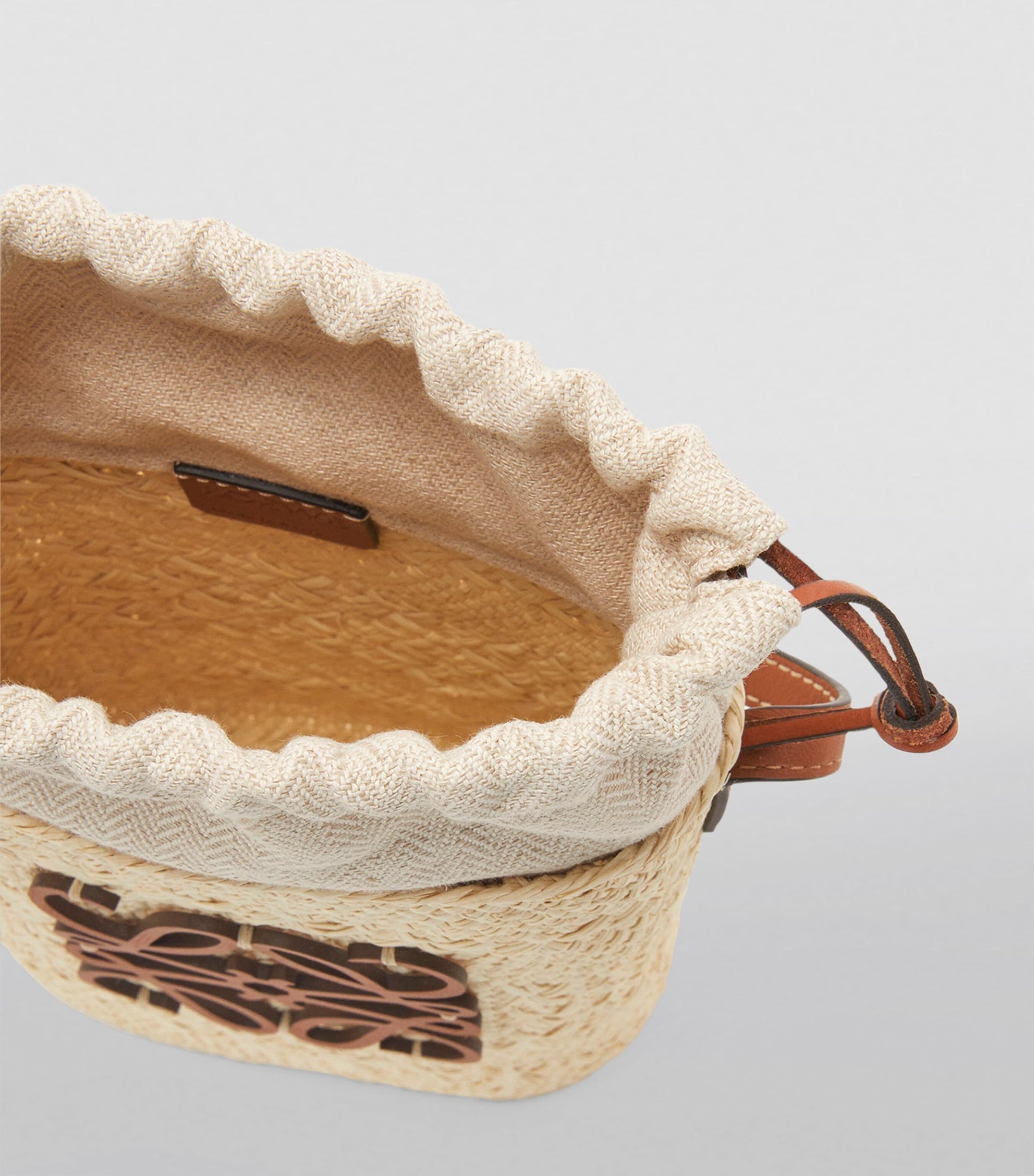 LOEWE Beige x Paula’s Ibiza Straw Bucket Bag