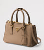 Prada Nude Mini Saffiano Leather Galleria Top-Handle Bag