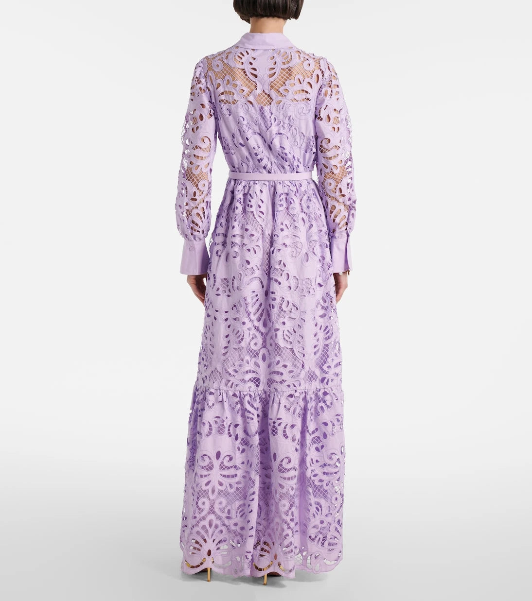 Self-Portrait - Cotton lace maxi dress