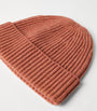 Cashmere English Rib-Knit Beanie