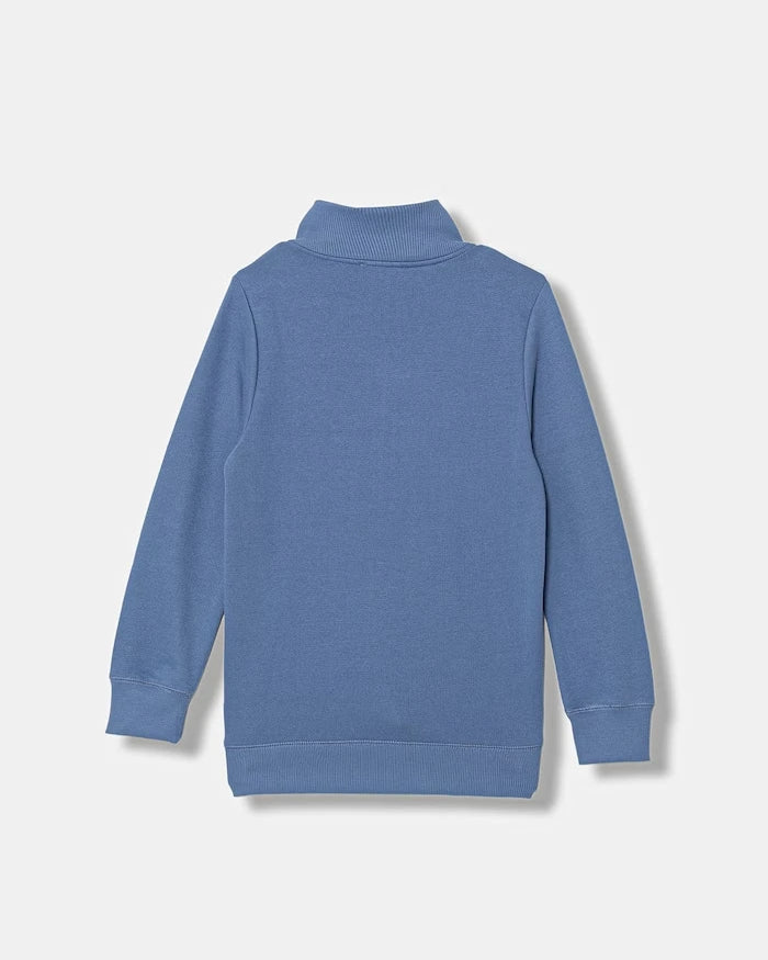 United Colors of Benetton pamuklu fermuarlı kapüşonlu çocuk sweatshirt