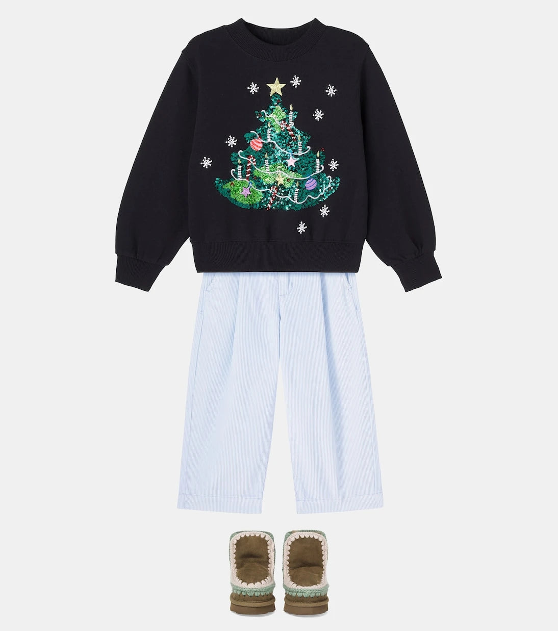 Molo - Sequined cotton jersey sweatshirt