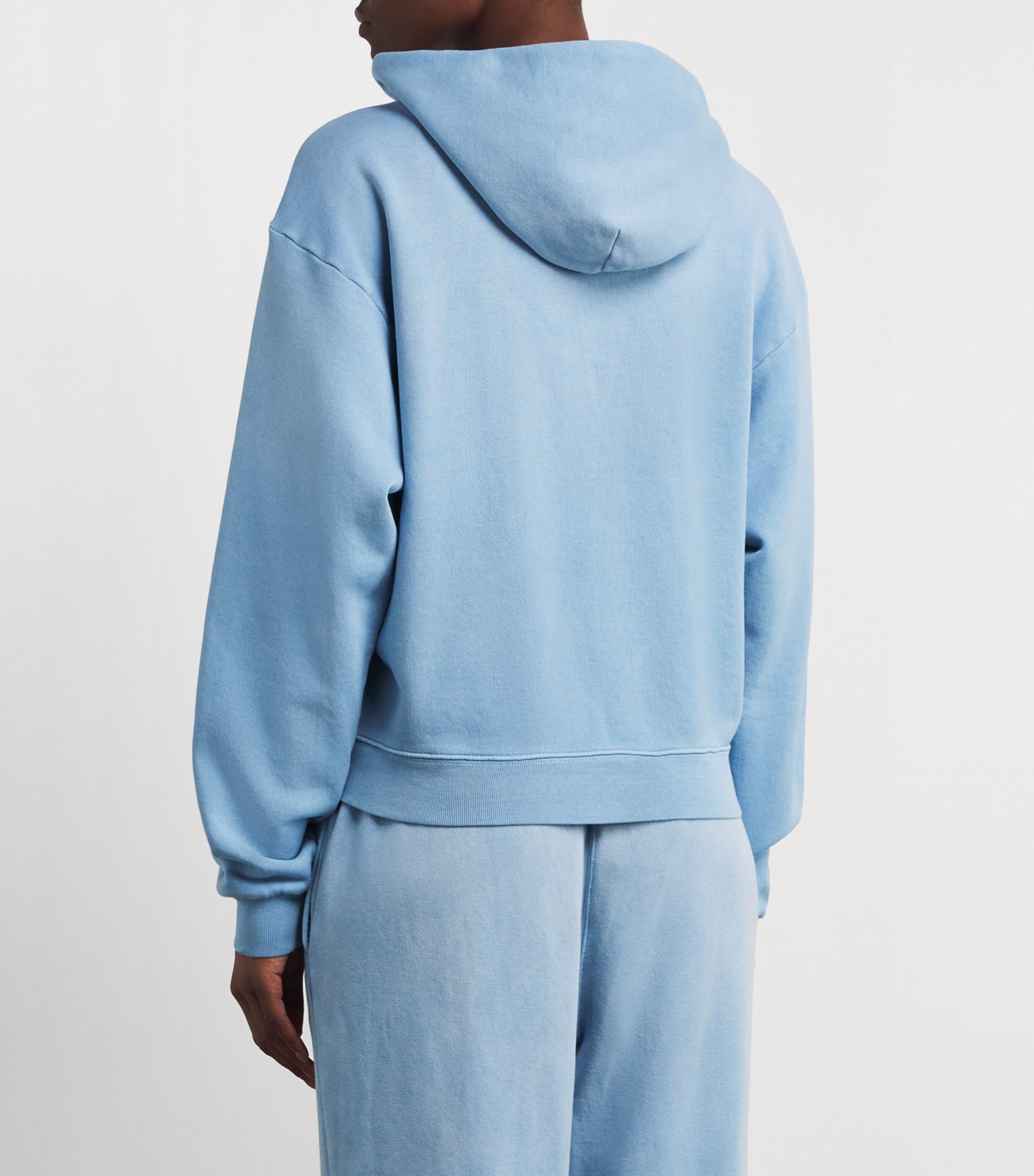 Blue French Terry Zip-Up Hoodie