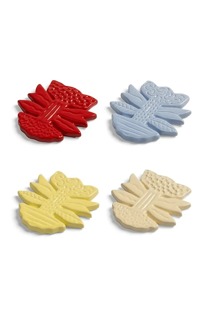 &k Amsterdam 9,5 x 9,5 cm taş çanak bardak altlığı seti