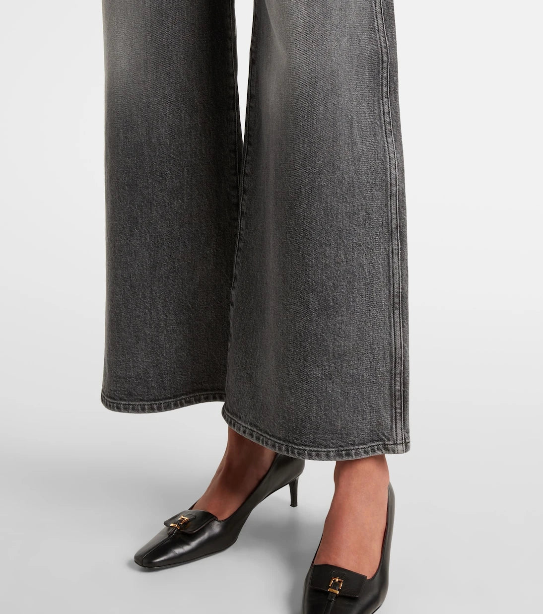 Khaite - Delina high-rise wide-leg jeans