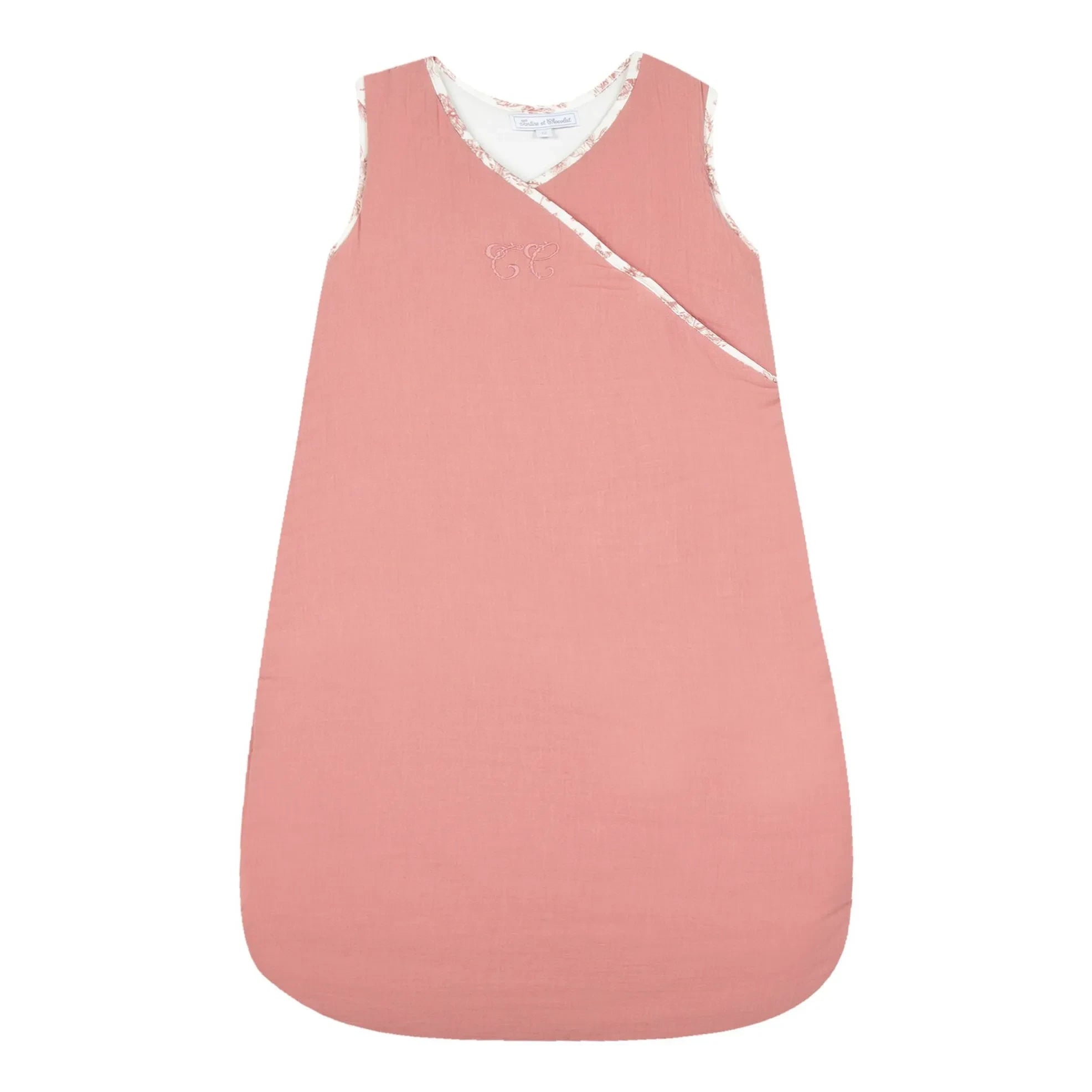 Tartine et Chocolat - Toile de Jouy Baby Sleeping Bag | Peach
