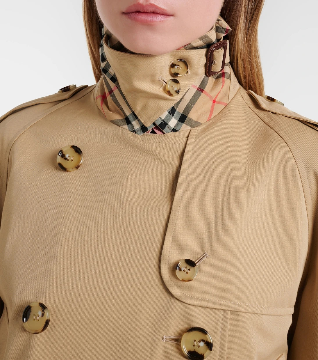 Burberry - Cropped cotton gabardine jacket