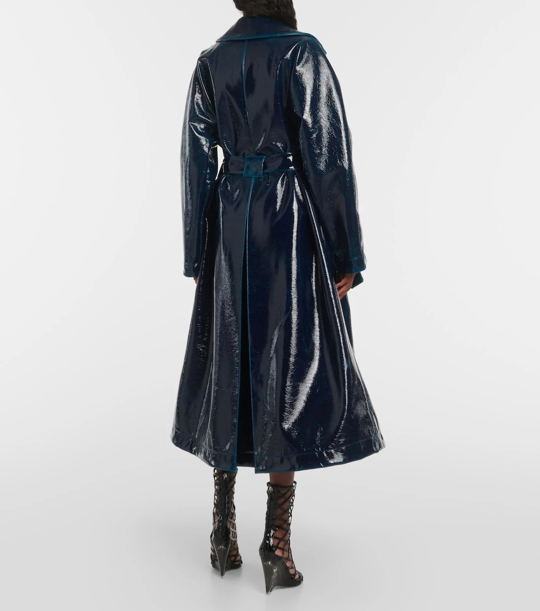 Alaïa - Coated wool-blend trench coat