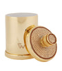 Cylinder Swarovski Crystal Gold-Plated Cotton Bud Jar