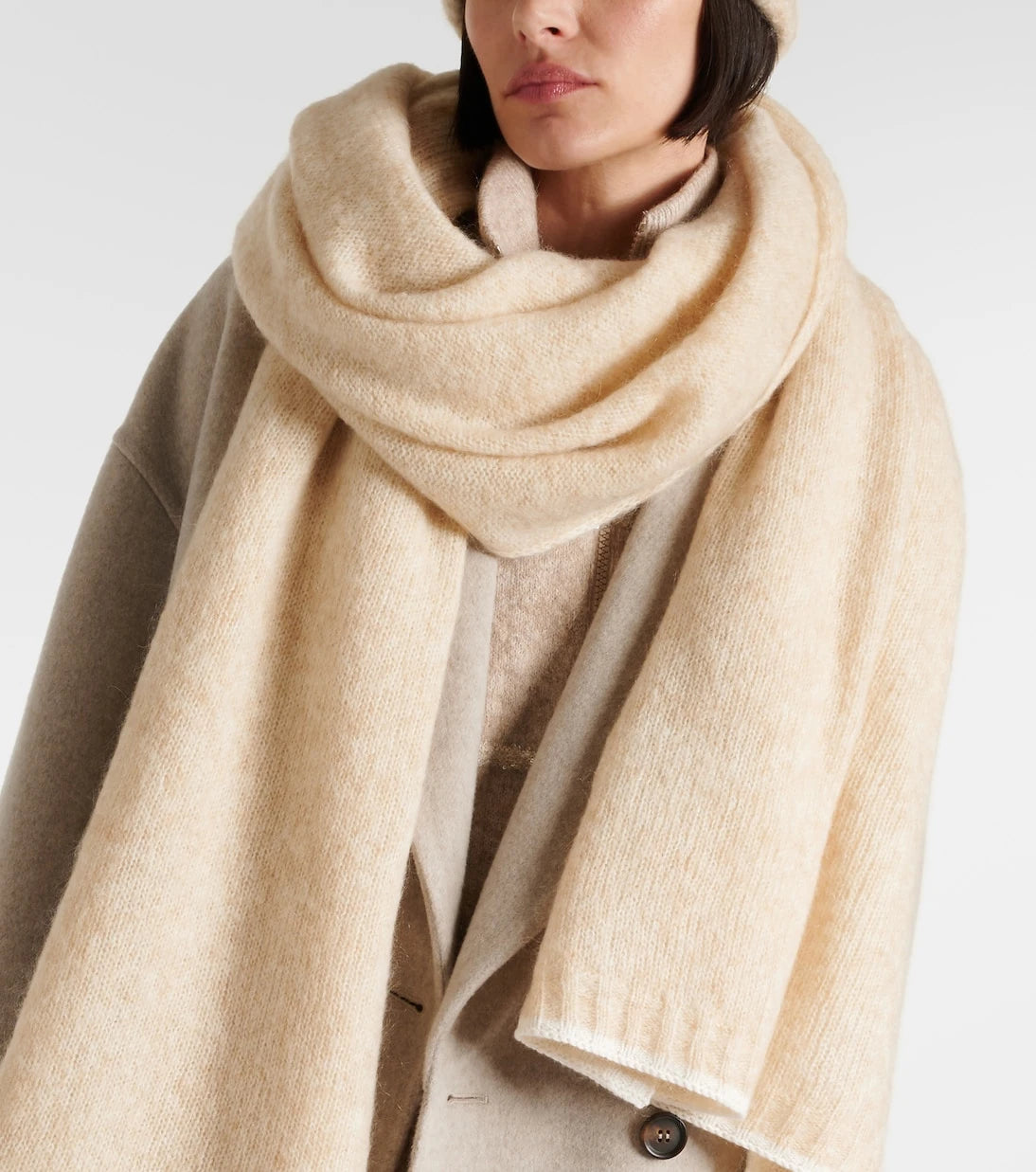Brunello Cucinelli - Cable-knit mohair scarf