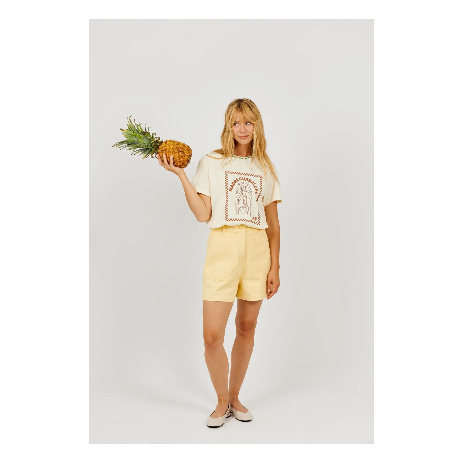 a.p - Cotton shorts | Yellow
