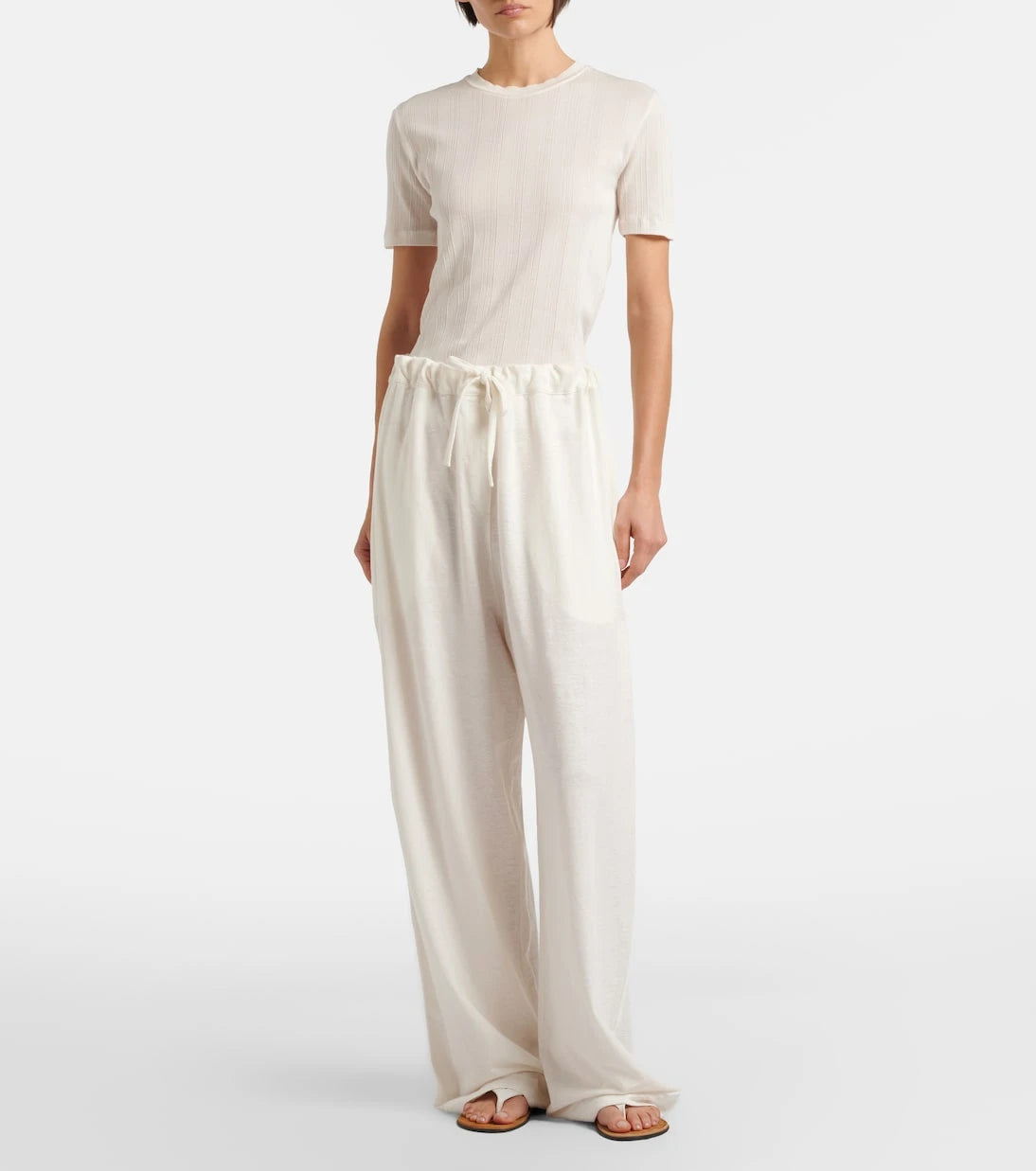 The Row - Faz linen-blend wide-leg pants