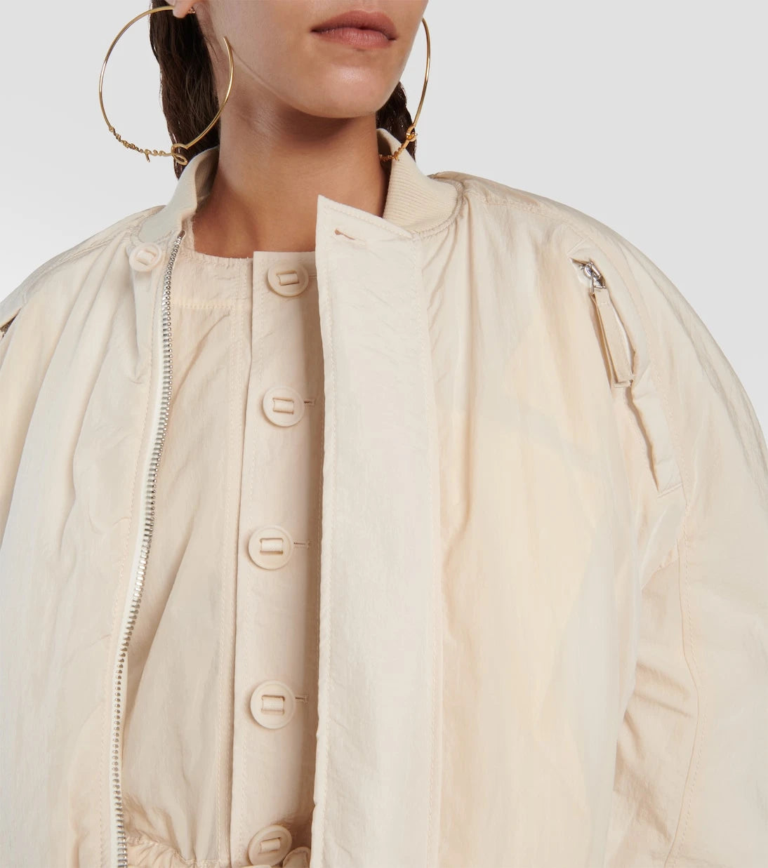 Jacquemus - Le Bomber Bahia cropped bomber jacket