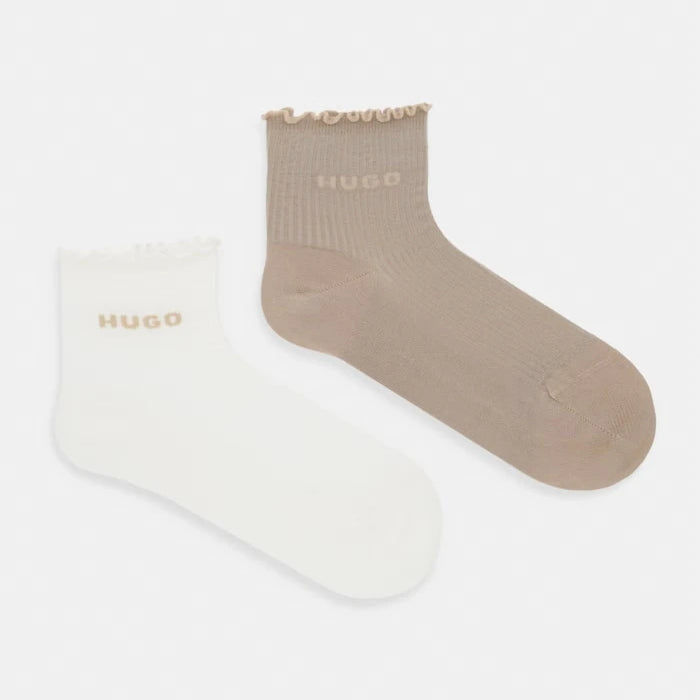 HUGO pamuklu kadın çorapları 2P SH LETTUCE CC W 2 adet