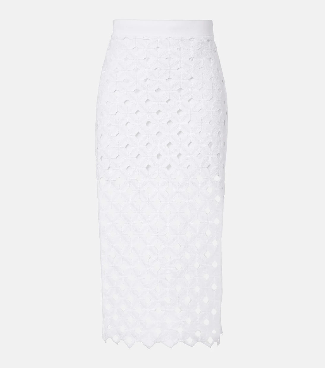 Max Mara - Zorro macramé midi skirt