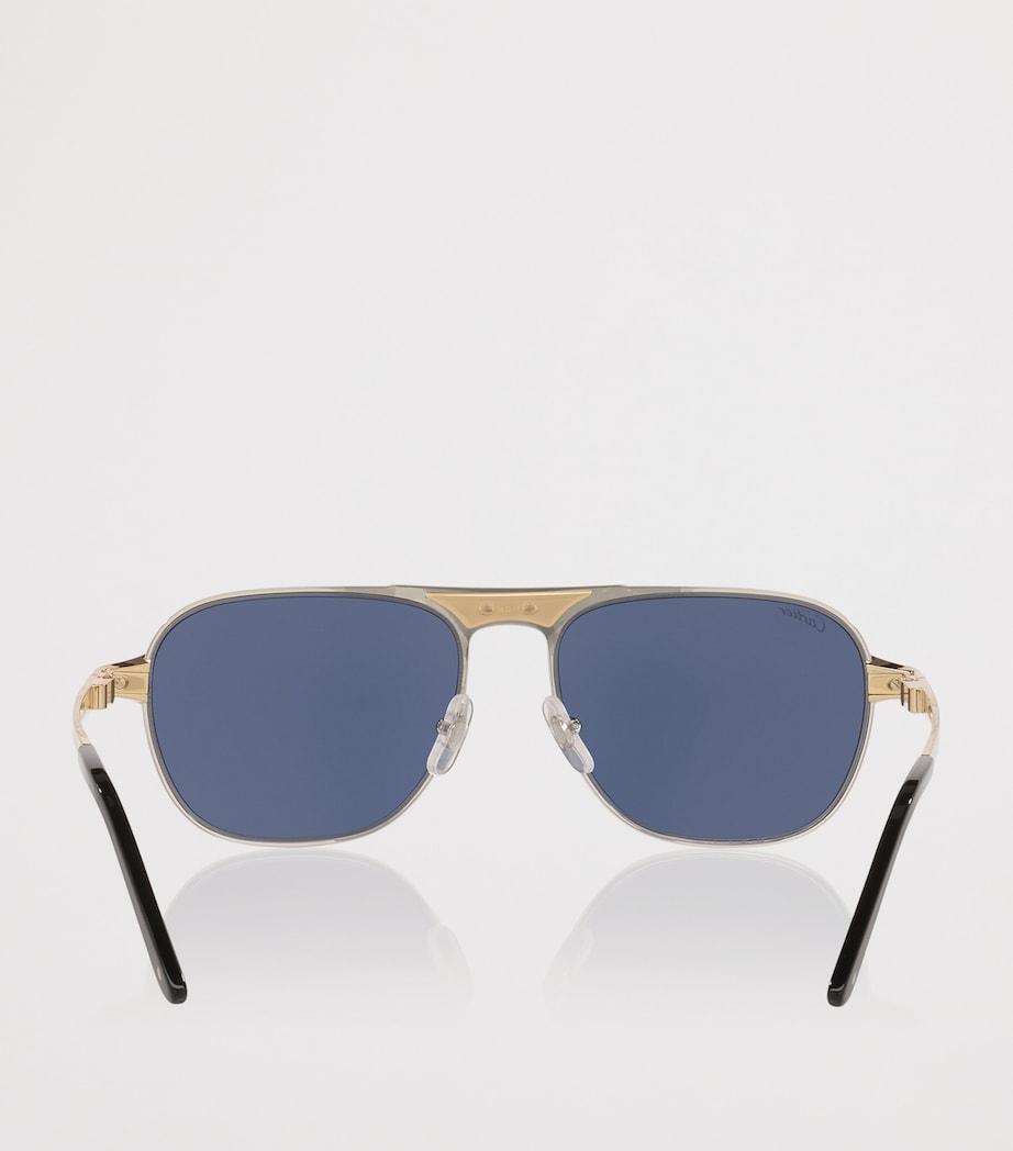 Cartier Rectangular Aviator Sunglasses