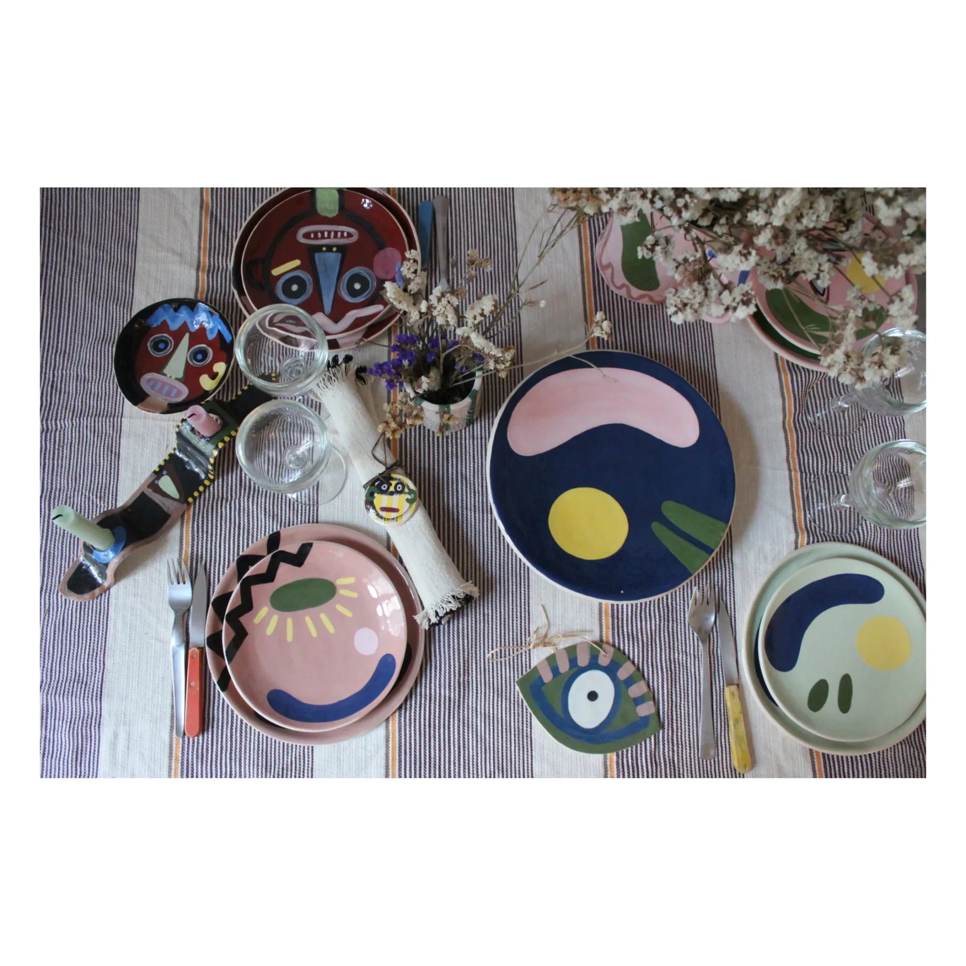 HOMERE - Milos Ceramic Plate | Siena