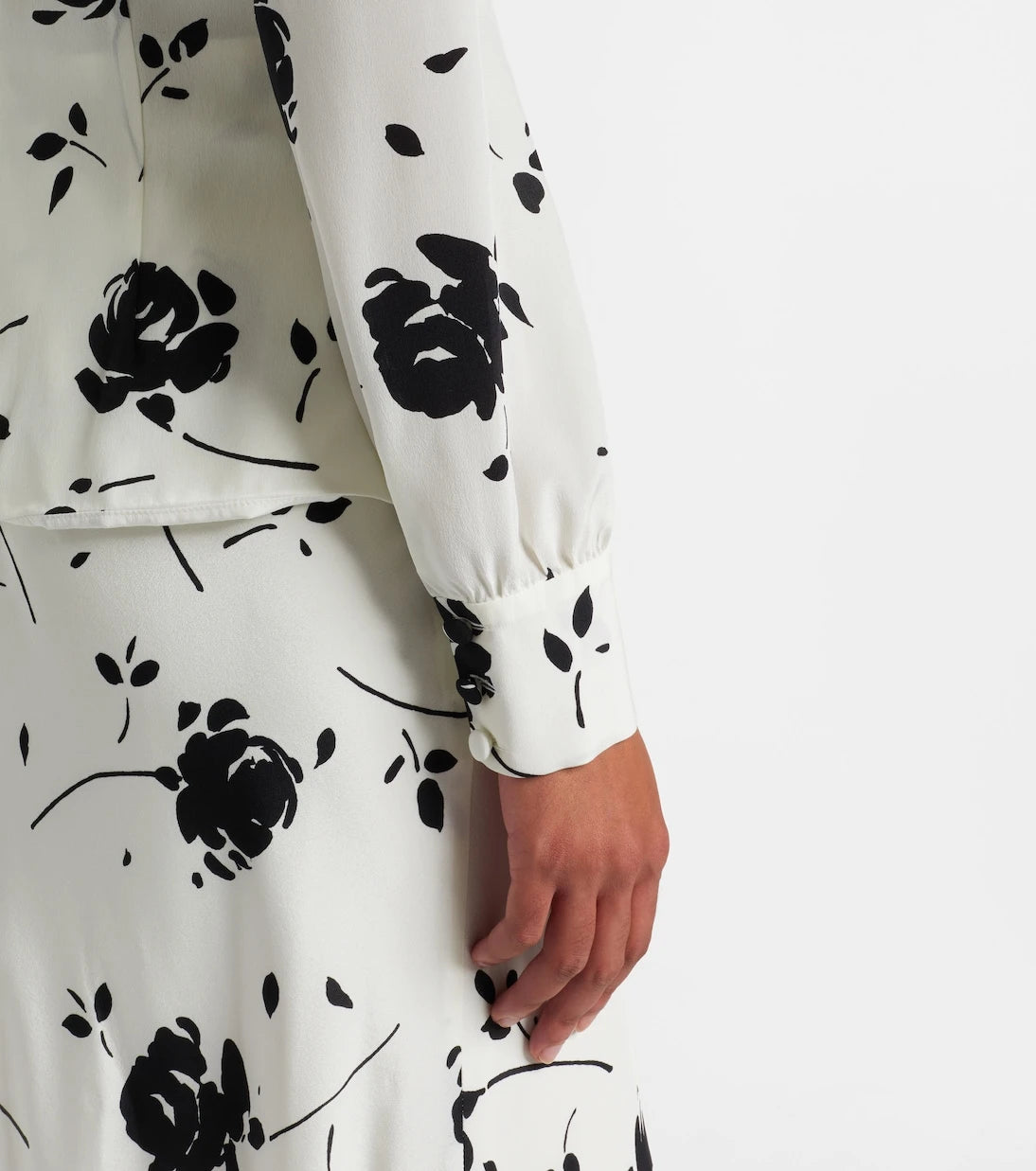 Alessandra Rich - Floral silk midi dress