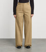 Cotton Wide-Leg Trousers