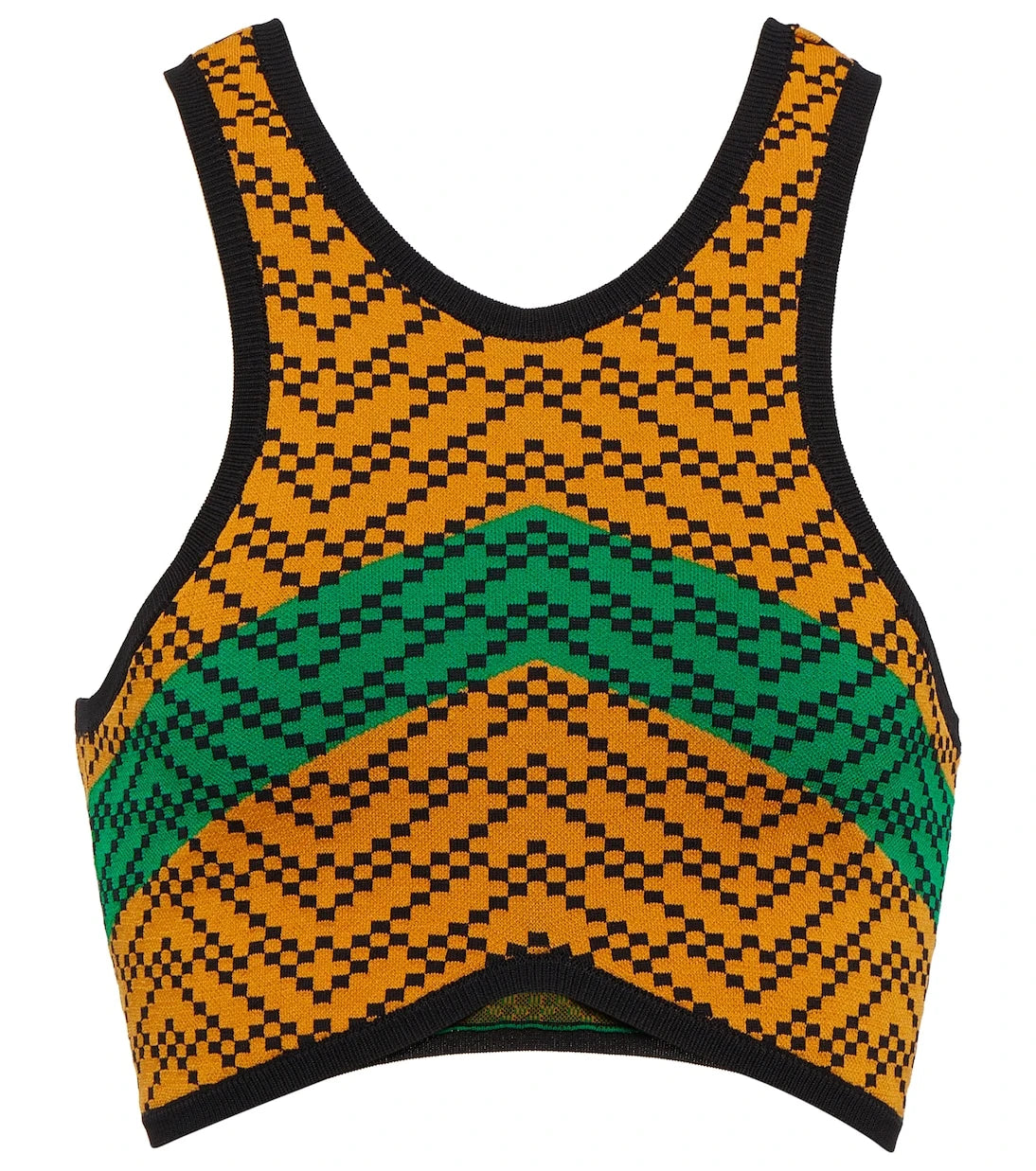 Dodo Bar Or - Jacquard crop top
