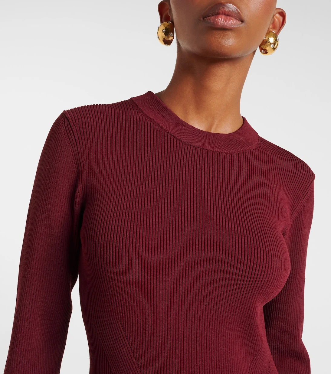 Simkhai - Kenlie satin and jersey midi dress