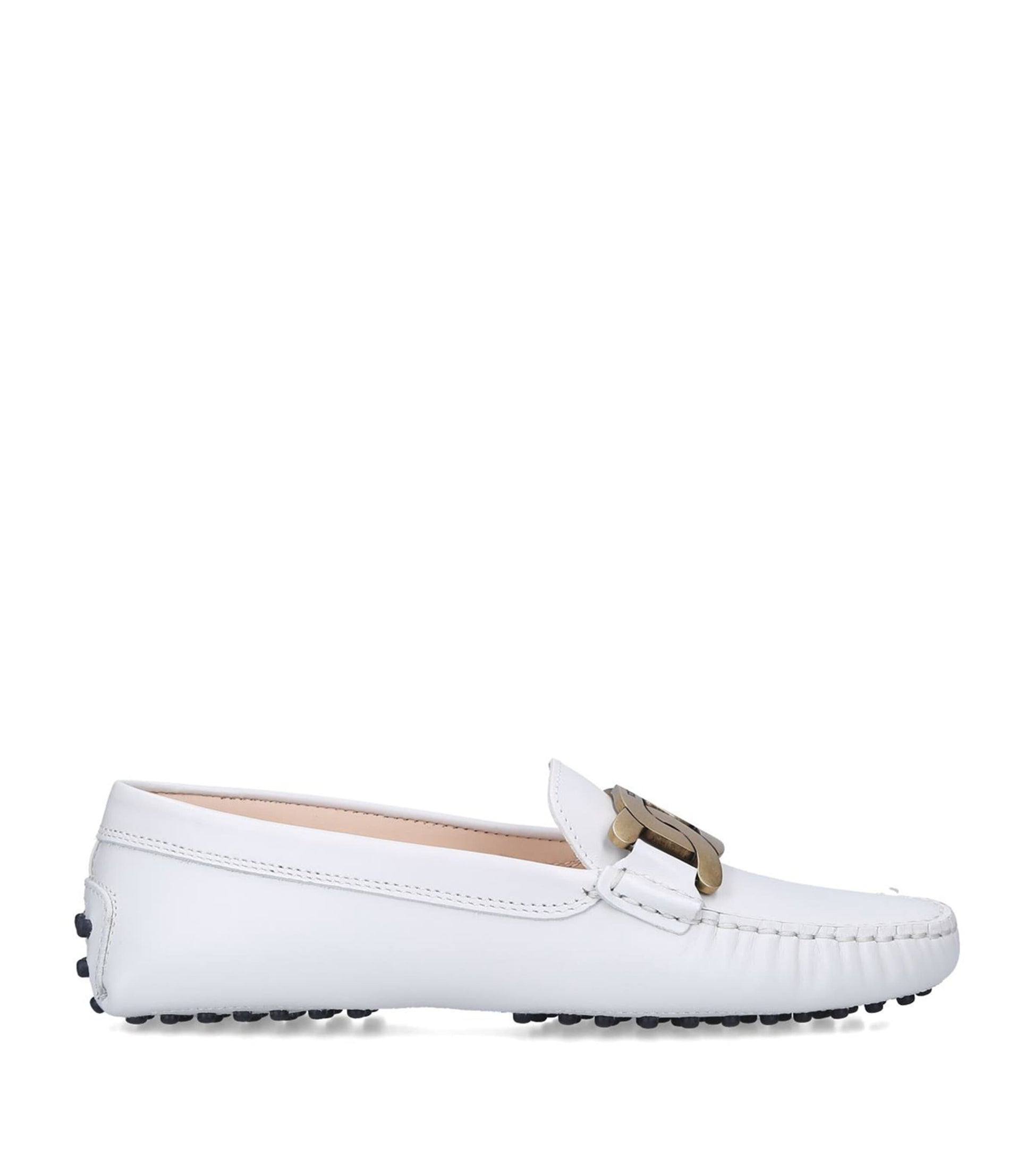 Tod's Beige Leather Kate Gommino Driving Shoes