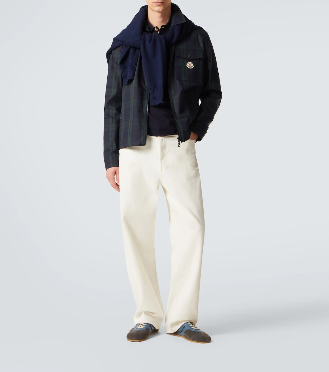 Moncler - Cotton piqué polo shirt