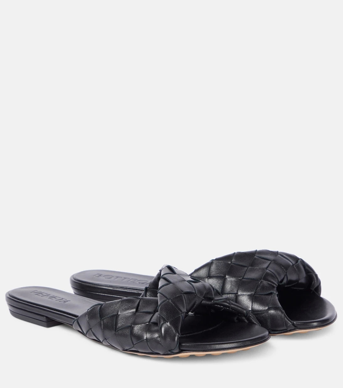 Bottega Veneta - Blink Intrecciato leather slides