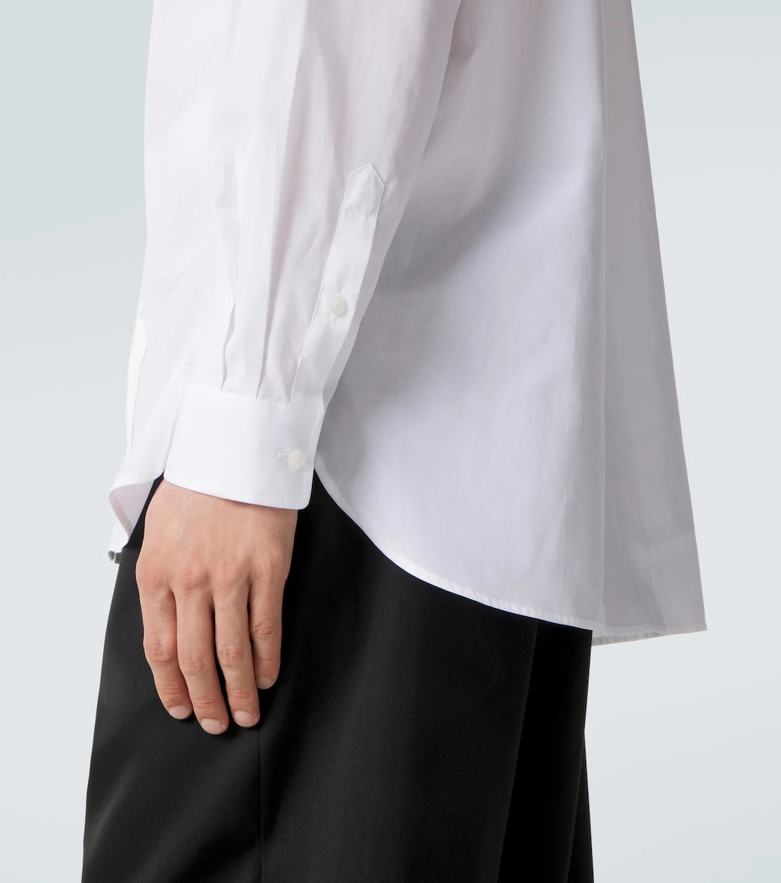 Simone Rocha - Floral-appliqué cotton poplin shirt