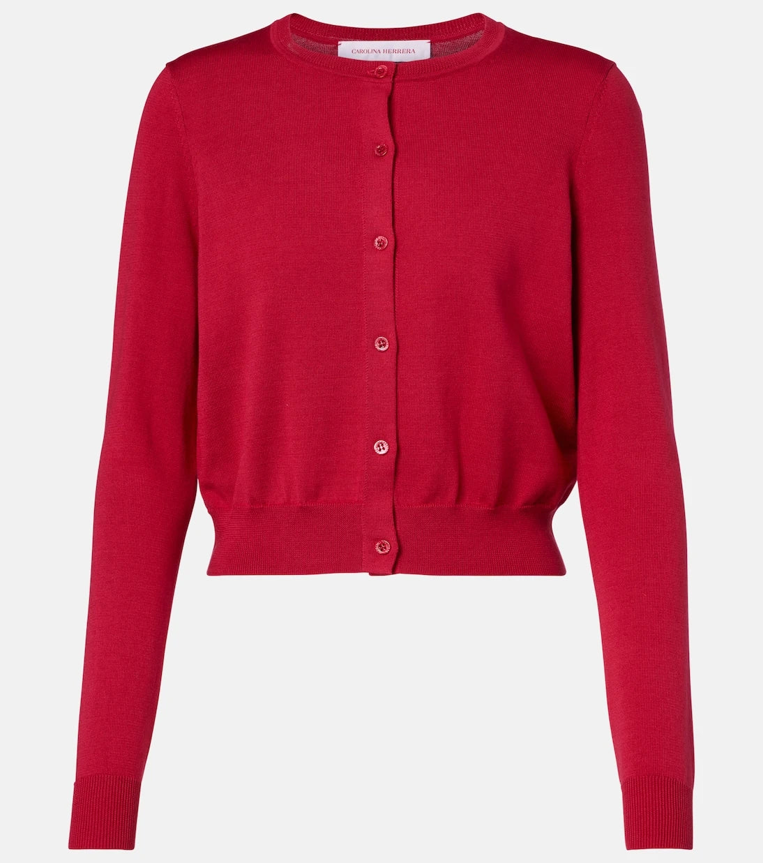 Carolina Herrera - Cropped silk and cotton cardigan